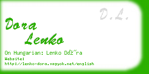 dora lenko business card